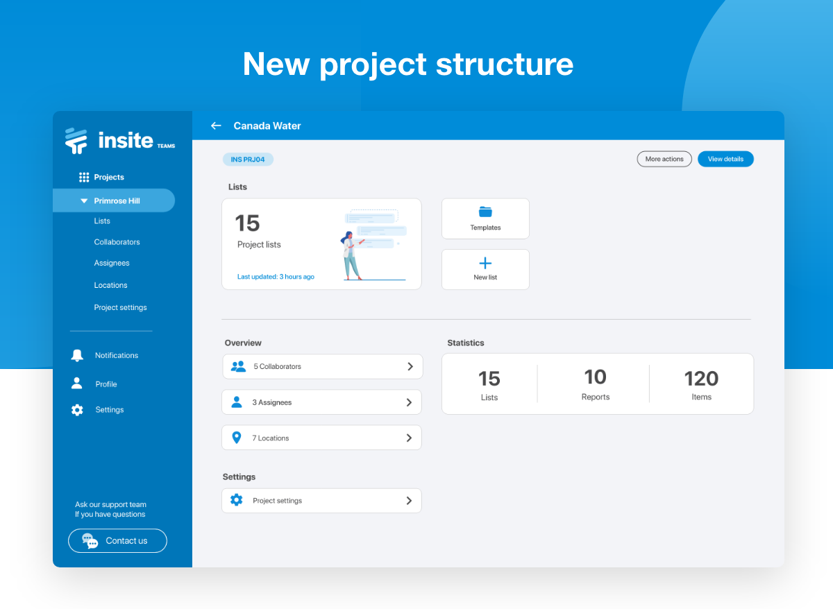 Project dashboard