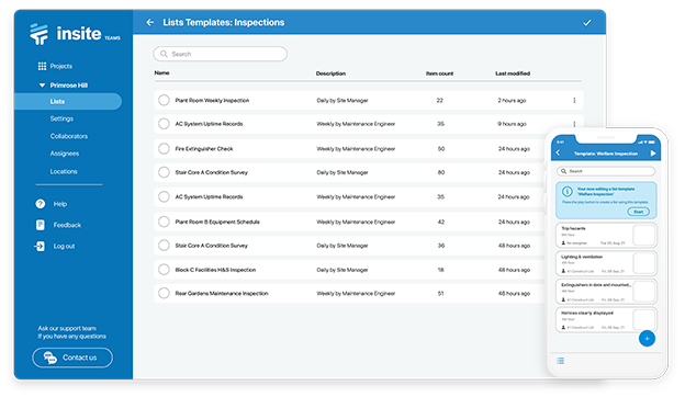 Templates for your facilities management inspections