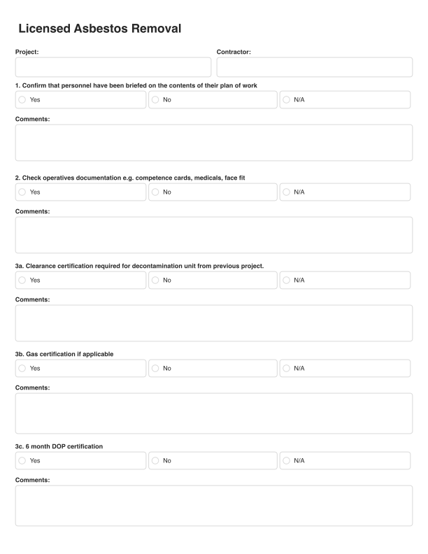 Licensed Asbestos Removal Template Cover Image