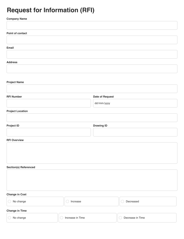 Request for Information (RFI) Template Cover Image