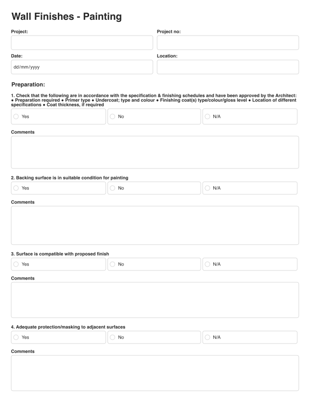 Wall Finishes - Painting Template Cover Image