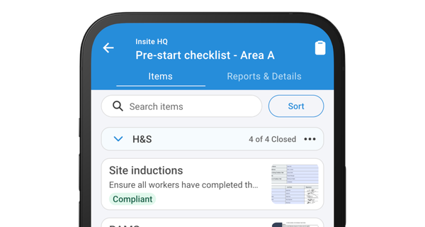 Pre-start checklists