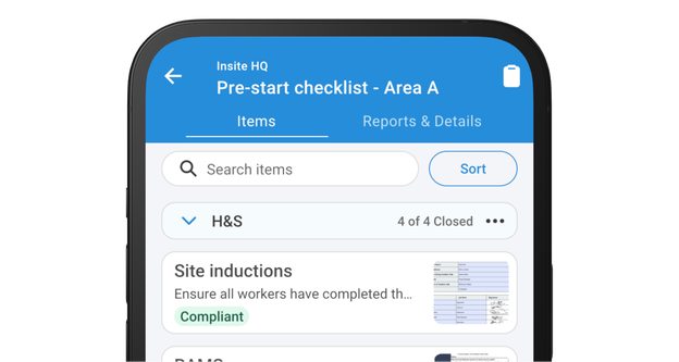Pre-start checklists