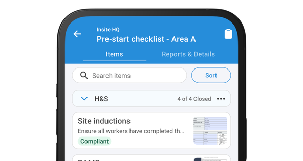 Pre-start checklists