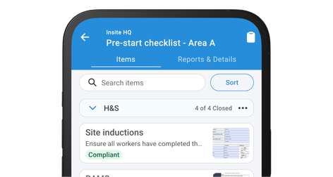 Pre-start checklists
