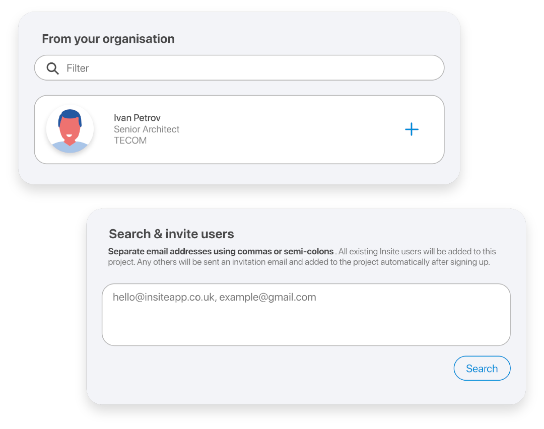 Invite users to collaborate