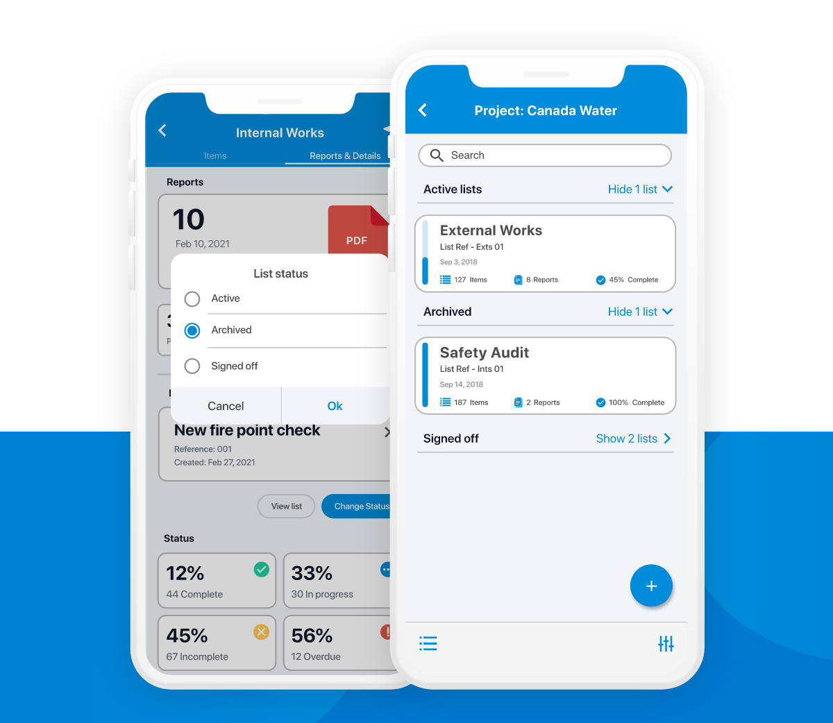 Organise your lists by status