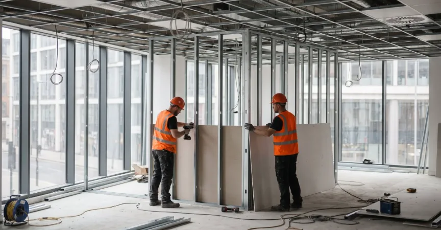 Fit out works inside a commercial building